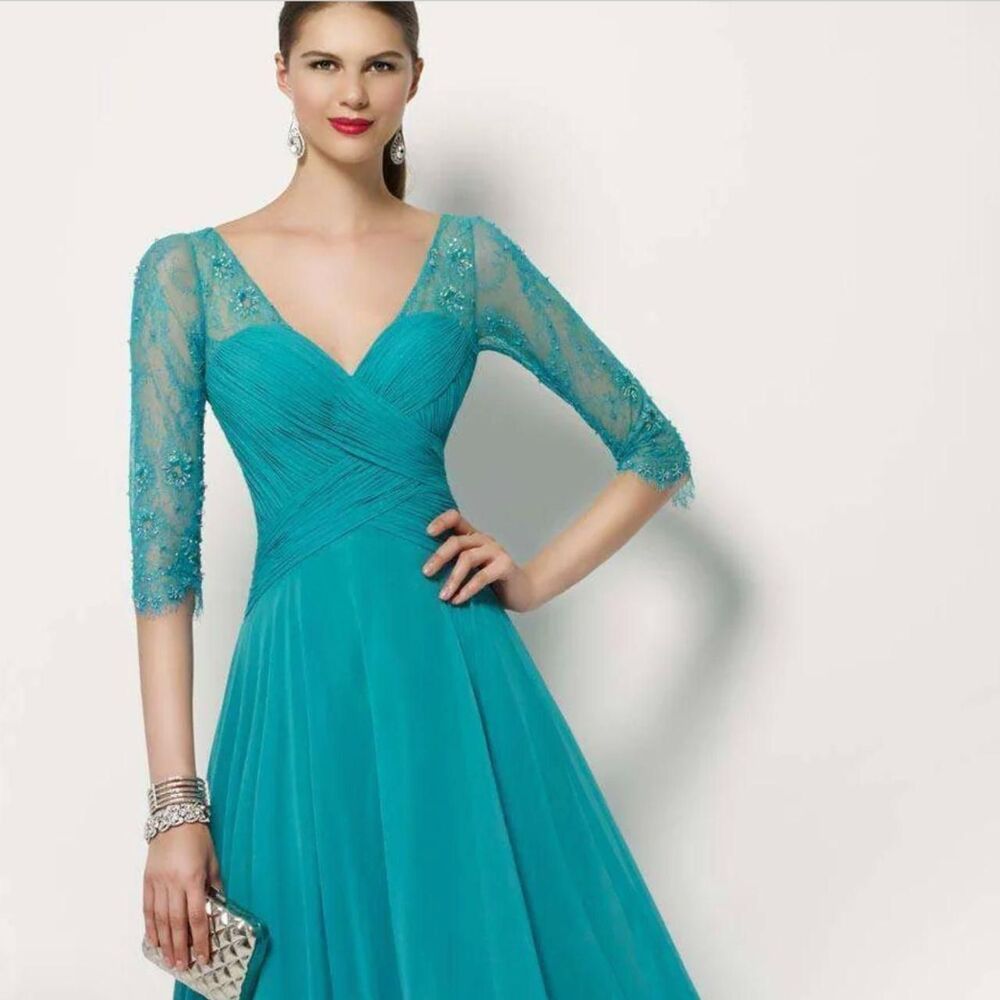 Alyce-designs Women's Blue and Green Formal-dresses